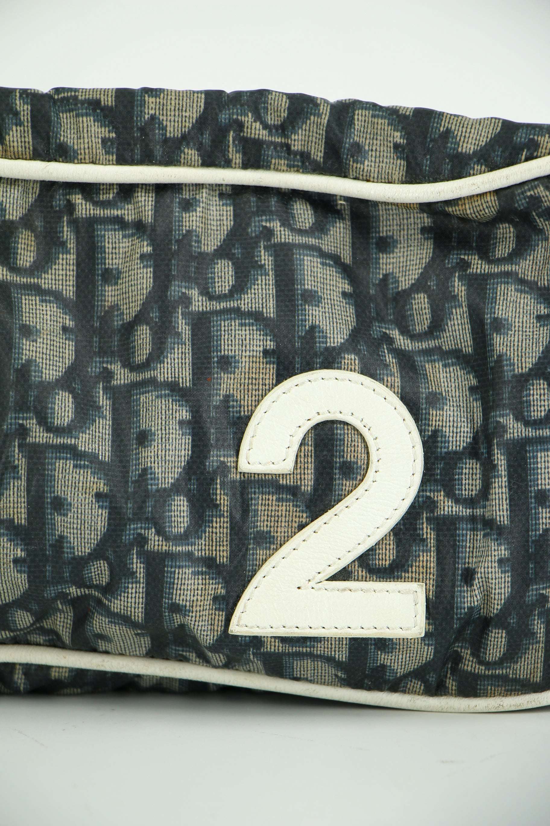 Oblique Blue Fabric Belt bag Christian Dior Collectors cage